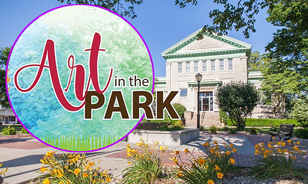 Carnegie Park with Art in the Park Text