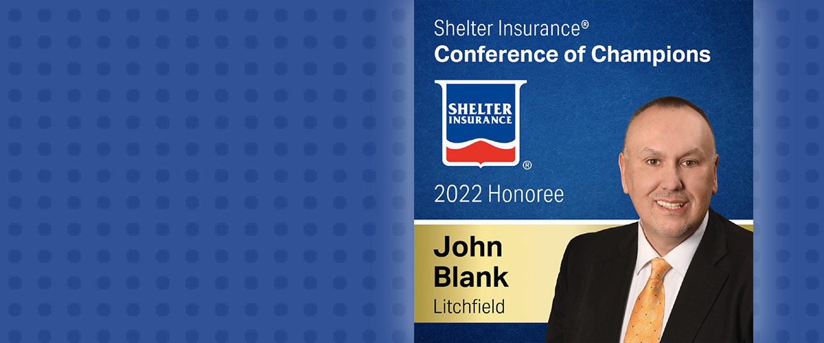 Shelter Insurance Conference of Champions 2022 Honoree John Blank of Litchfield